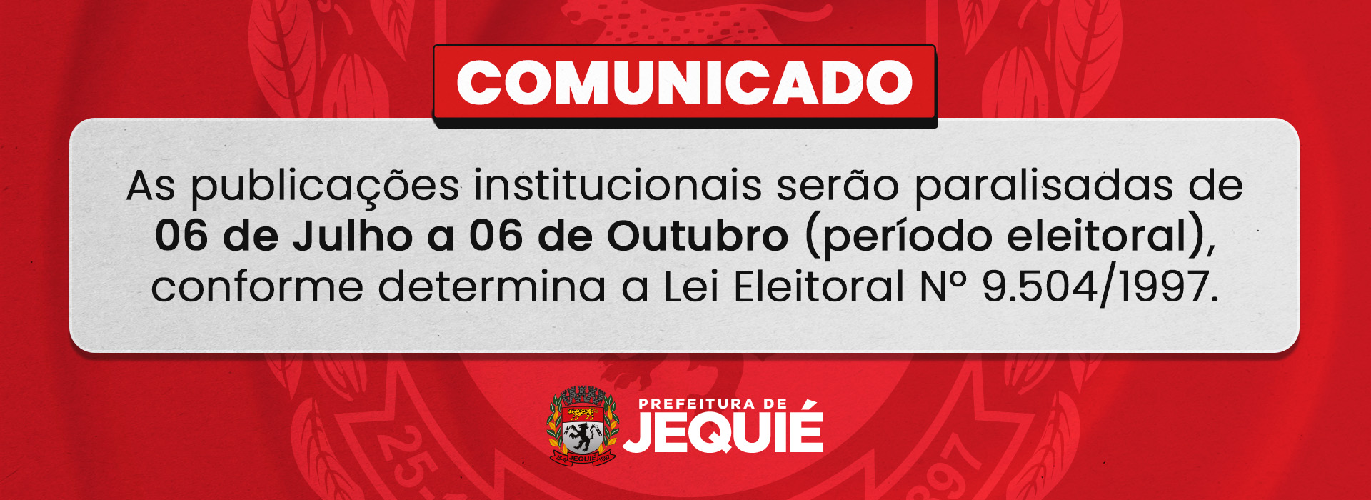 Prefeitura Municipal de Jequié | Prefeitura Municipal de Jequié - Site  Oficial