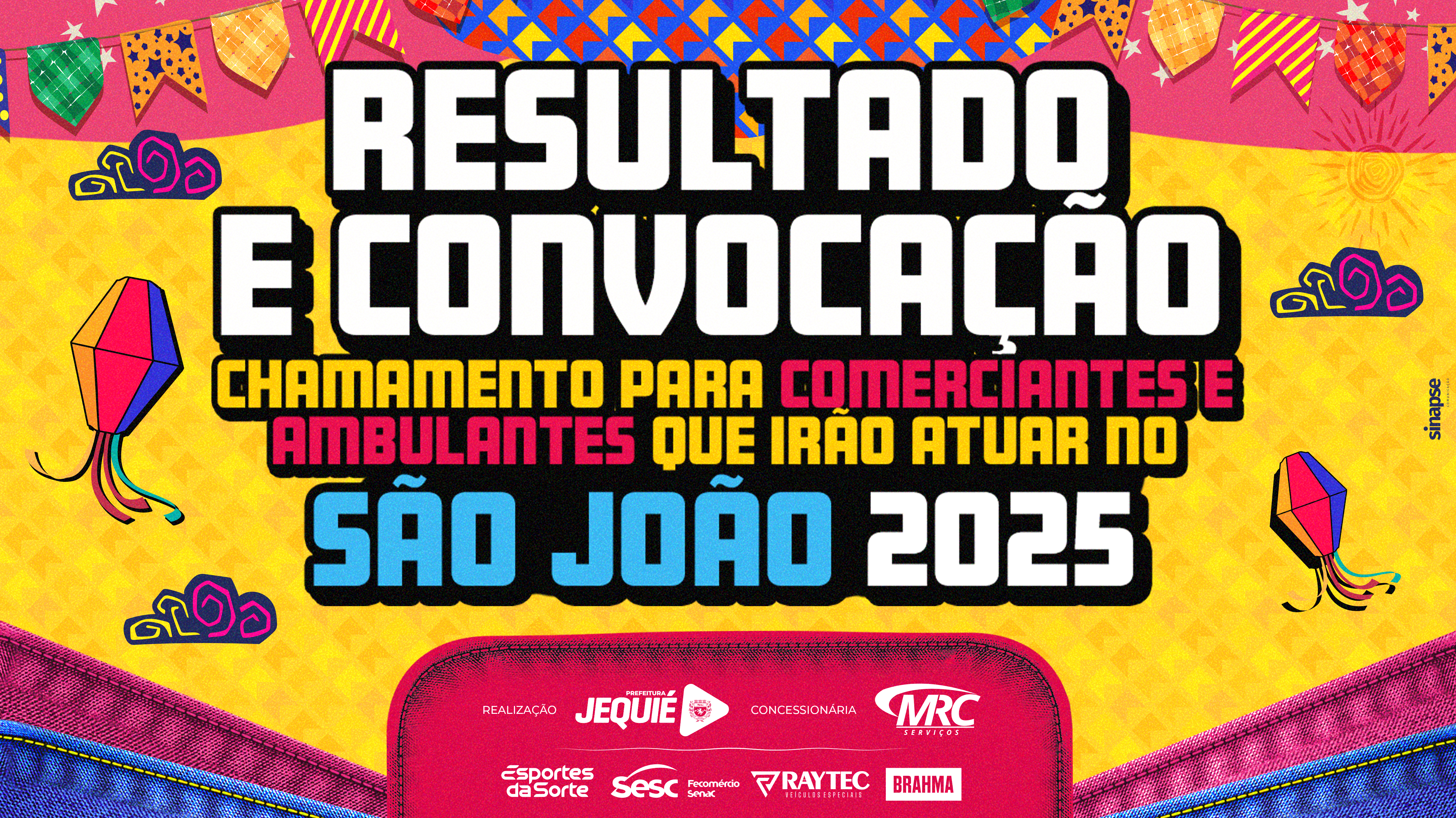Prefeitura de Jequié divulga resultado da chamada pública para barraqueiros, comerciantes e ambulantes que atuarão no São João 2025