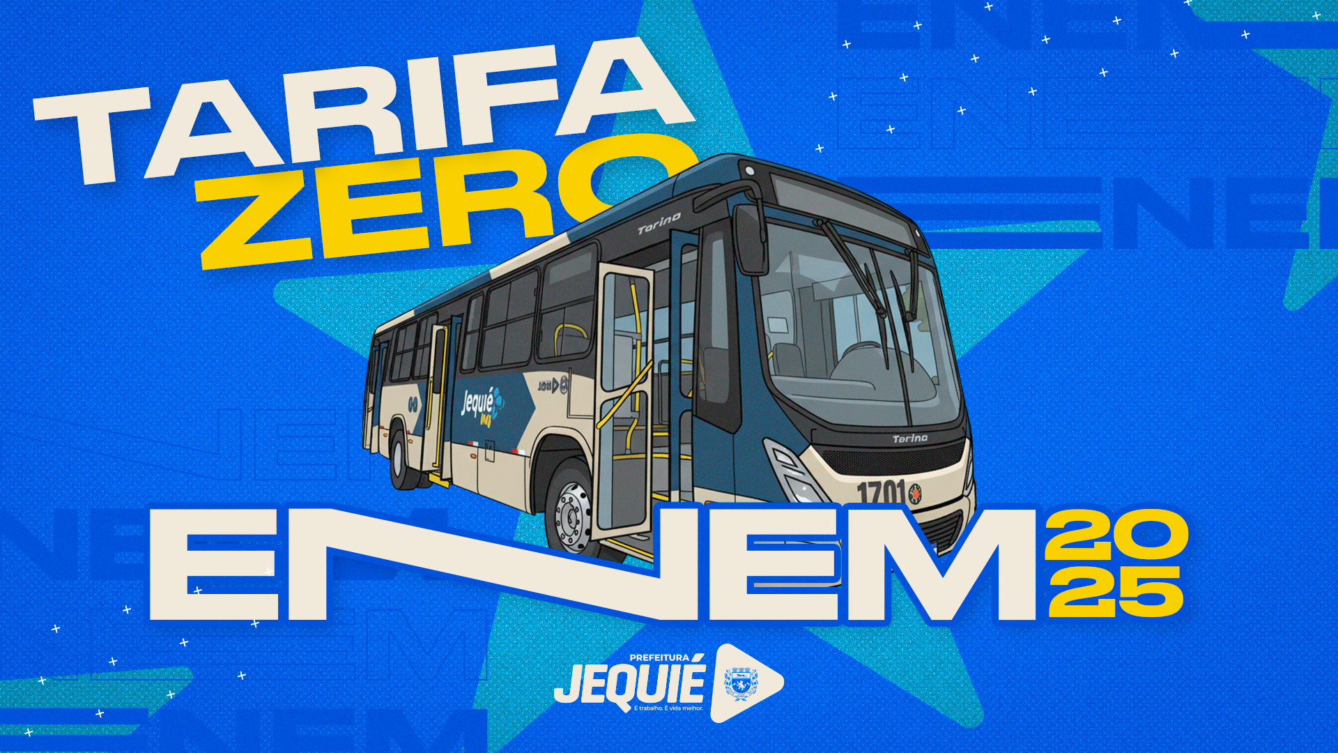 Prefeitura de Jequié garante Tarifa Zero e facilita deslocamento dos candidatos nos dois dias do Enem