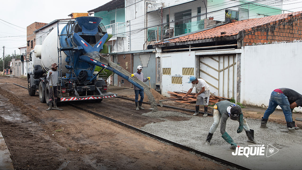 Prefeitura de Jequié inicia nova etapa de pavimentação do Loteamento Vila Aeroporto